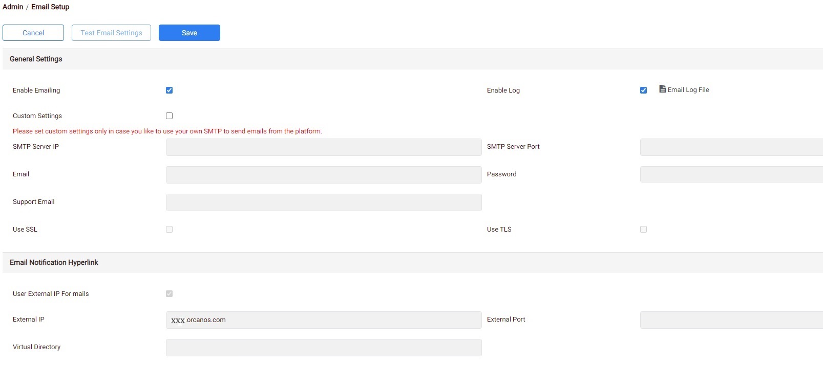 Email Setup Orcanos Helpcenter